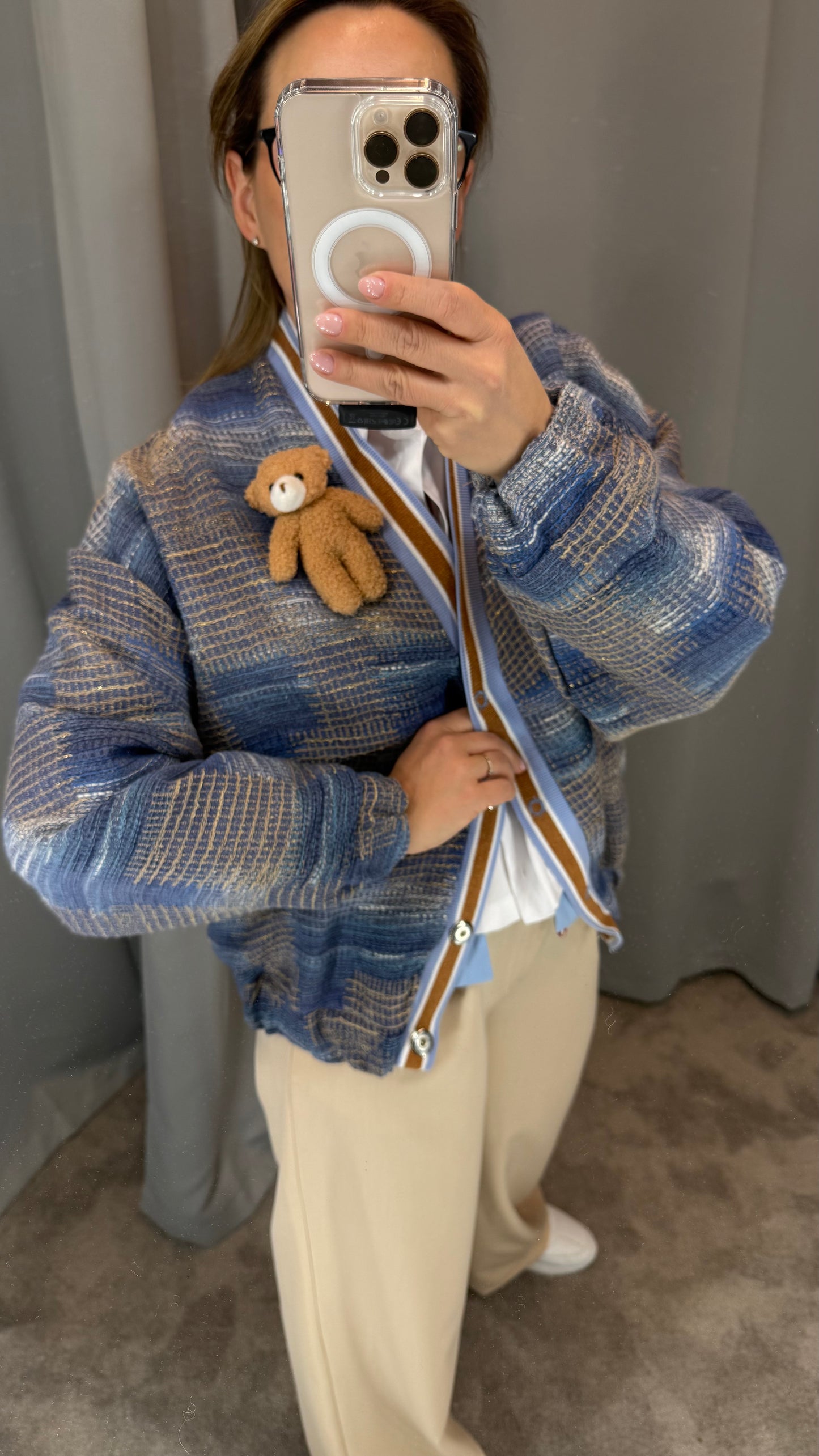 Tvido švarkelis-bomberis