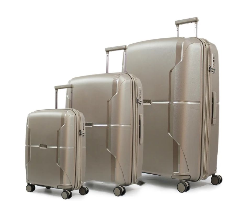 Vidutinio dydžio lagaminas Airtex 245/M champagne