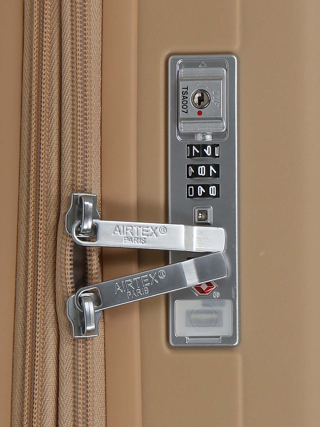 Vidutinio dydžio lagaminas Airtex 642/ M champagne